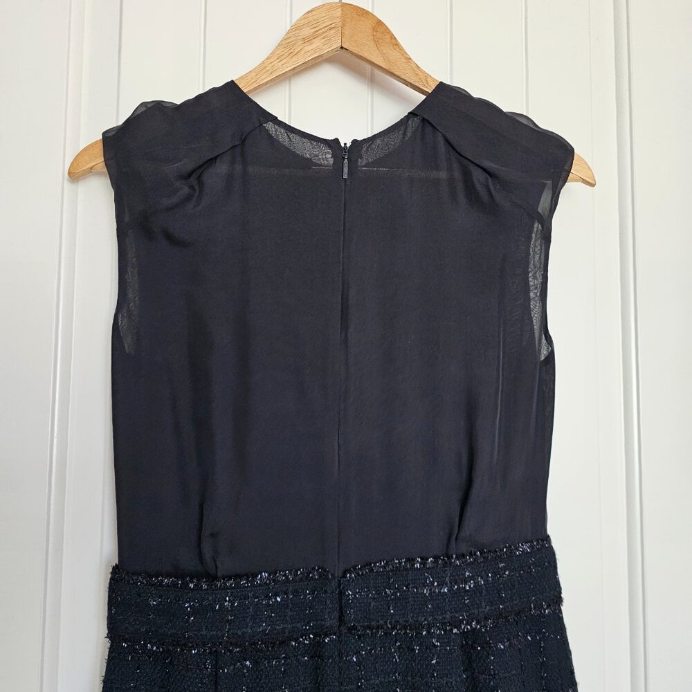 CH by Carolina Herrera Black and Silver Tweed Dres - Picture 3 of 12